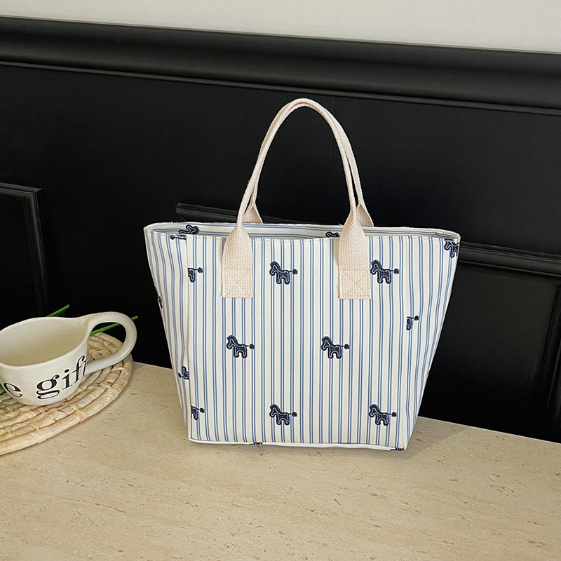Playful Animal Print Tote Bag