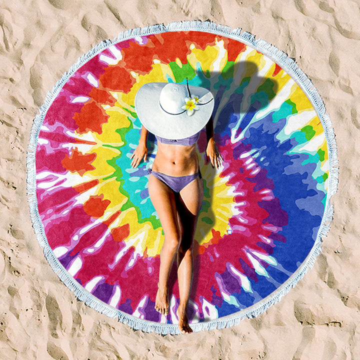 Rundstrand towel with unique sunset design Stornfield