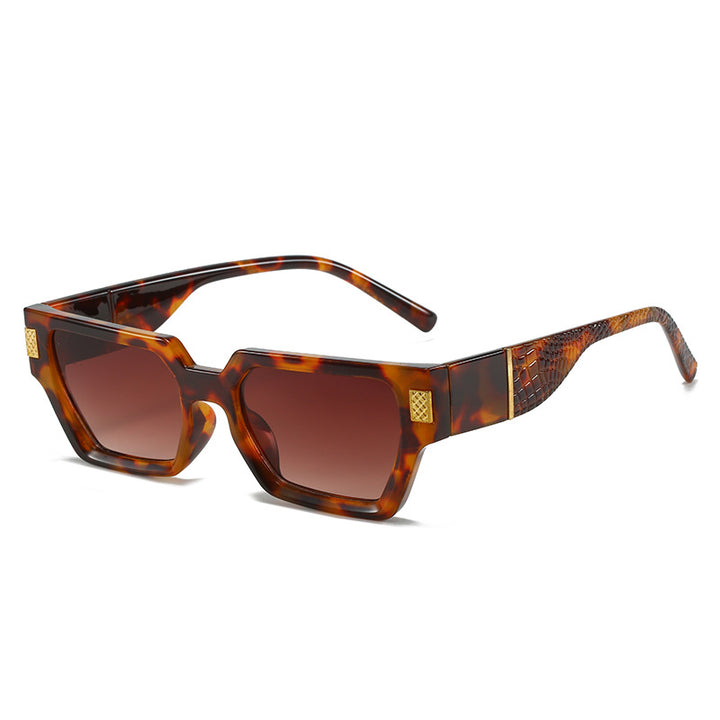 Ladies fashionable sunglasses with unique geometric frame and luxurious details Stornfield