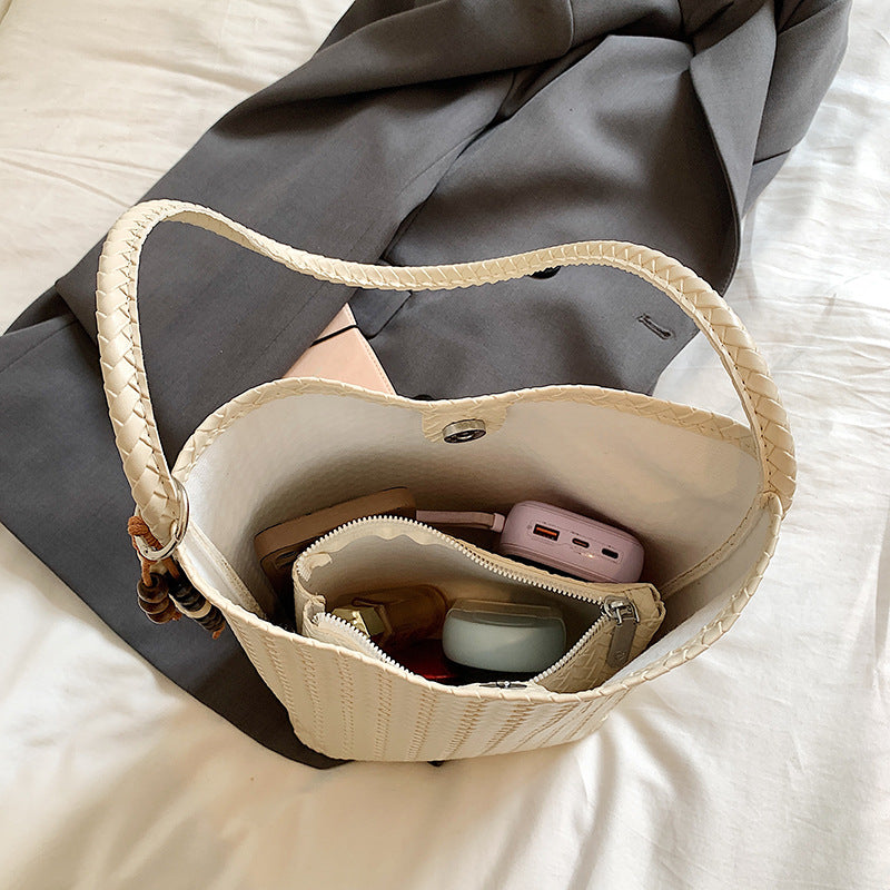 Handcrafted Woven Leather Tote Bag