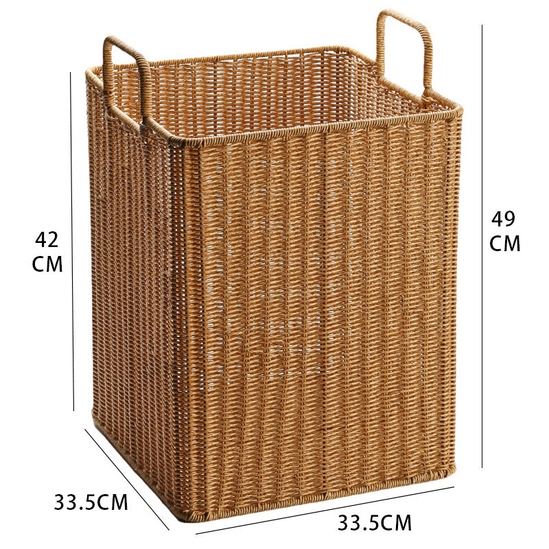 Handwoven Storage Bin with Sturdy Handles Stornfield