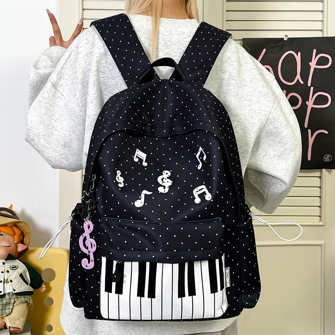 Musical-Themed Casual Backpack Stornfield