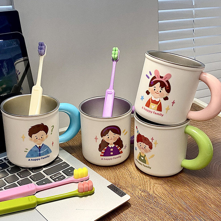 Stainless steel mug with funny family motif Stornfield