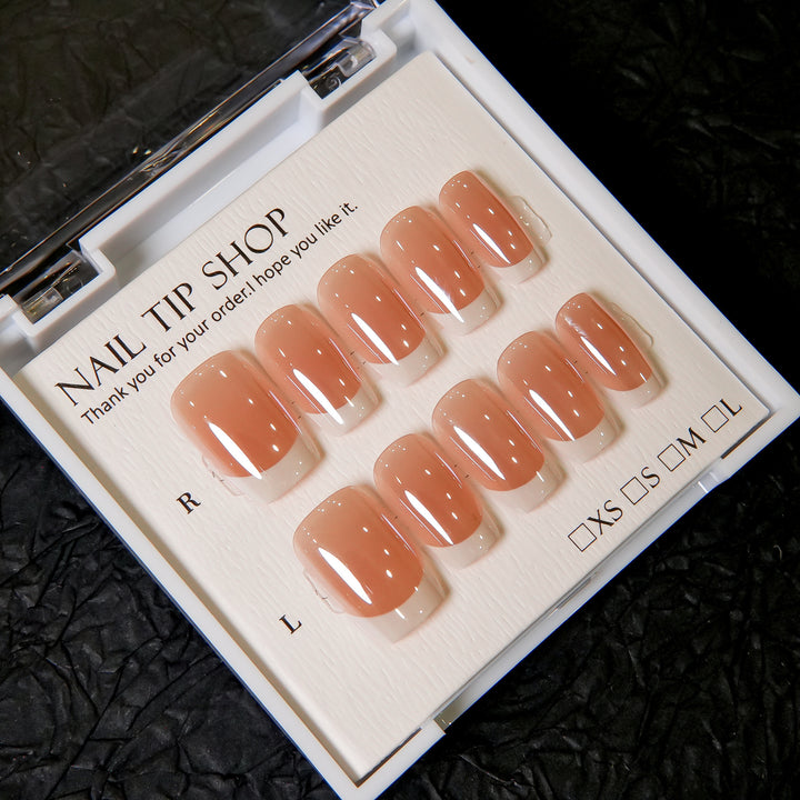 Natural Glossy Press-On Nail Tips