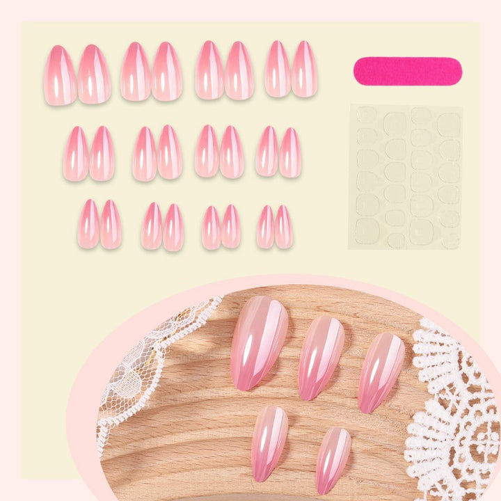 Stylish artificial nail set with shimmering effect Stornfield