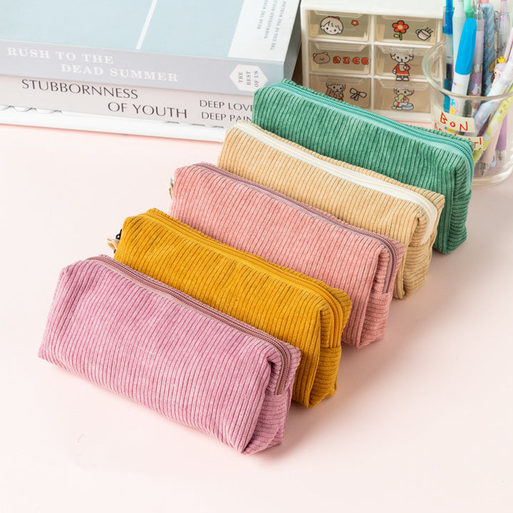 Textured Corduroy Pencil Case Stornfield