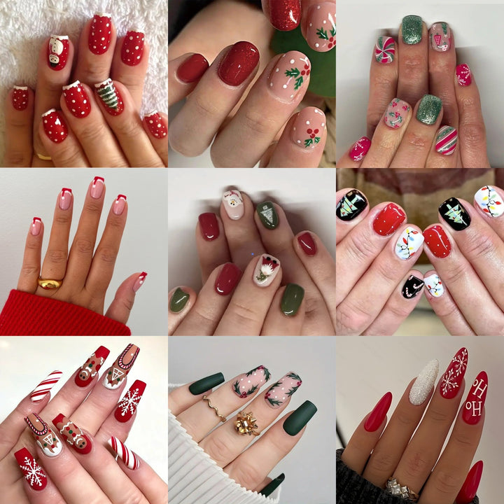 Artistic Winter-Themed Nail Art Stornfield