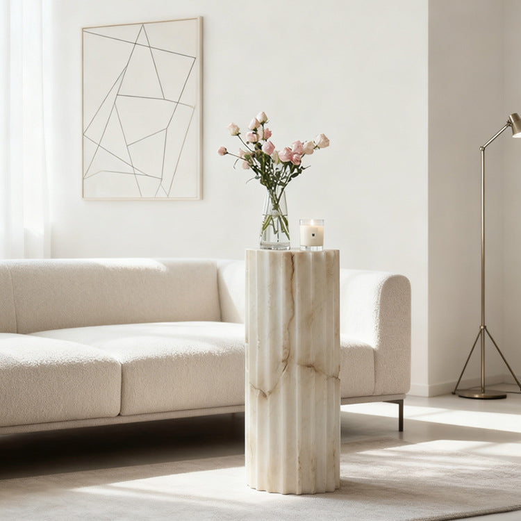 Decorative Textured Marble Column