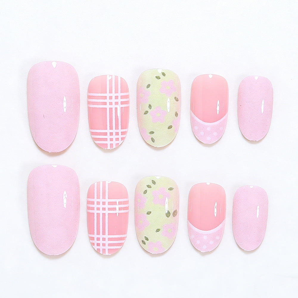 Floral Patterned Press-On Nail Art Tips Stornfield