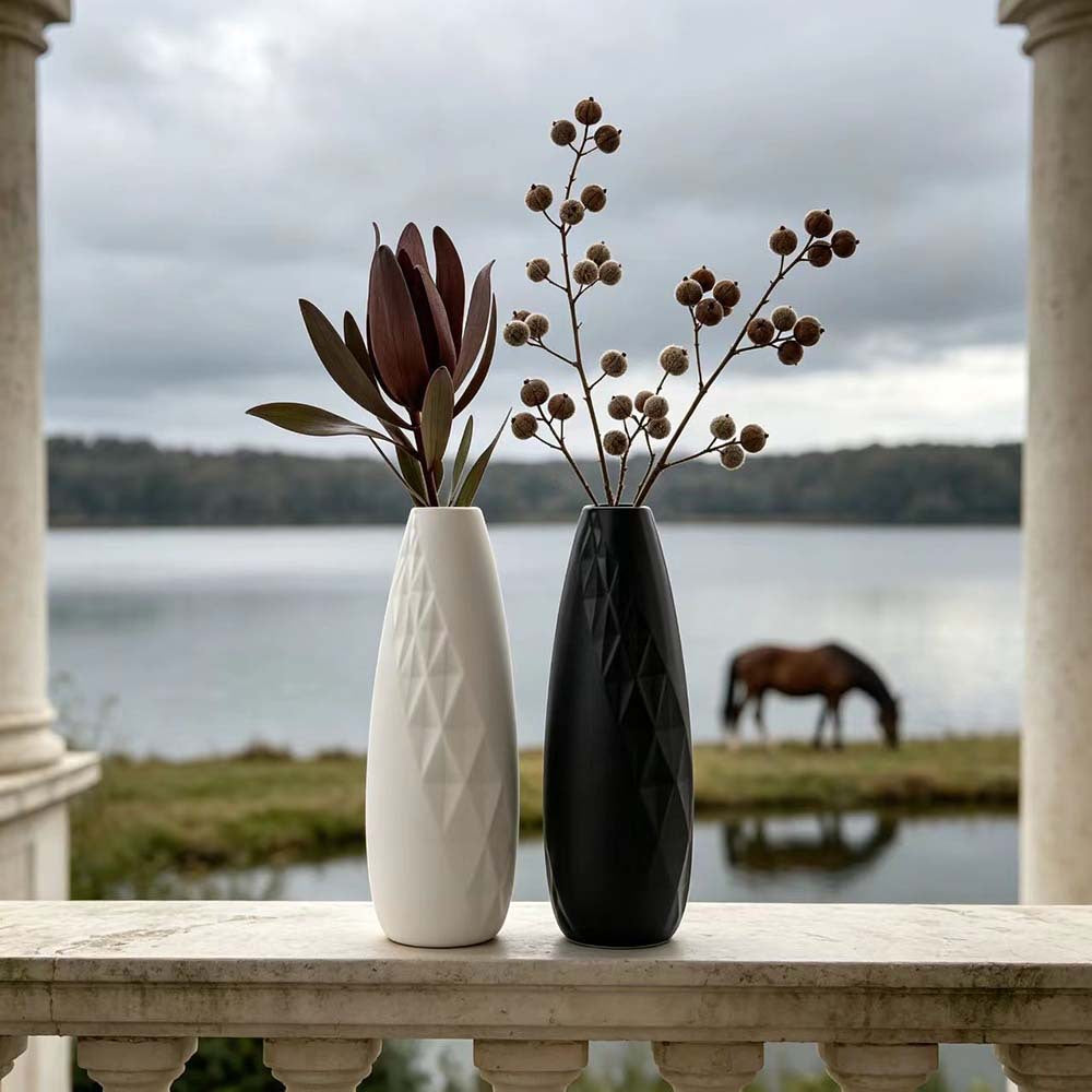 Geometric Textured Decorative Flower Vase Stornfeild