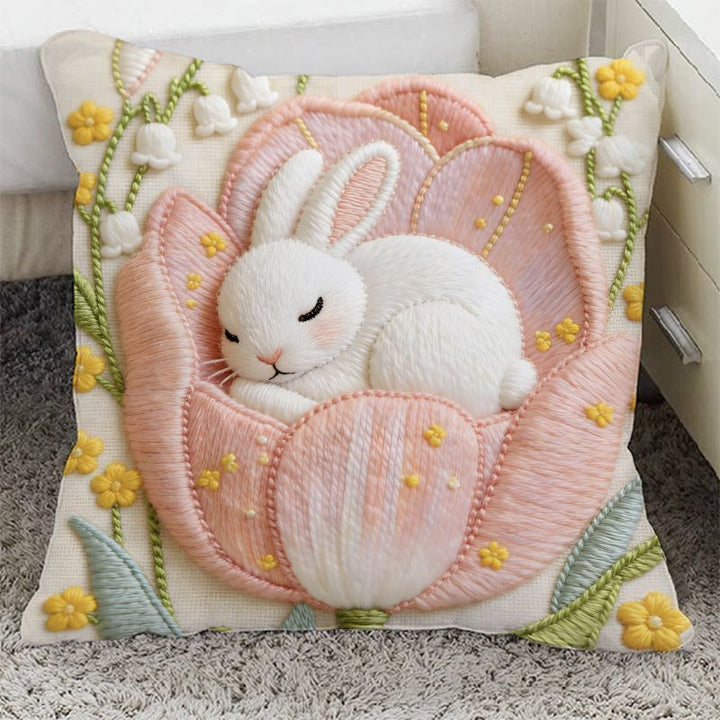 Plush Dog-Themed Decorative Throw Pillow