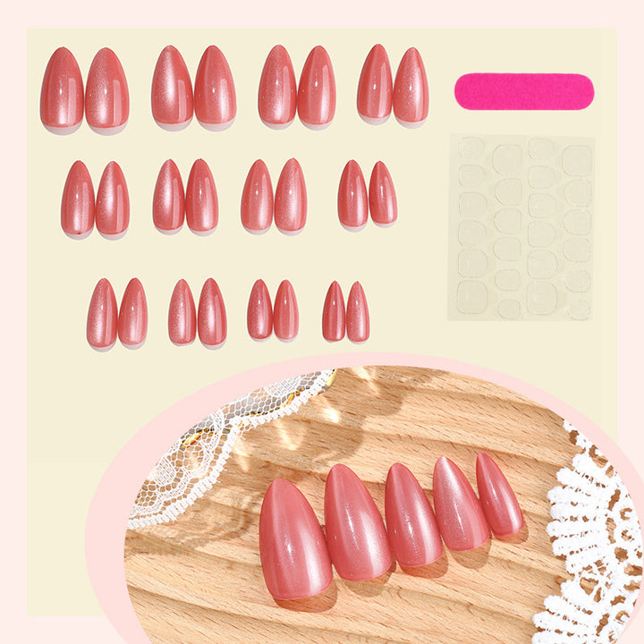 Elegant Almond-Shaped Press-On Nails Stornfield