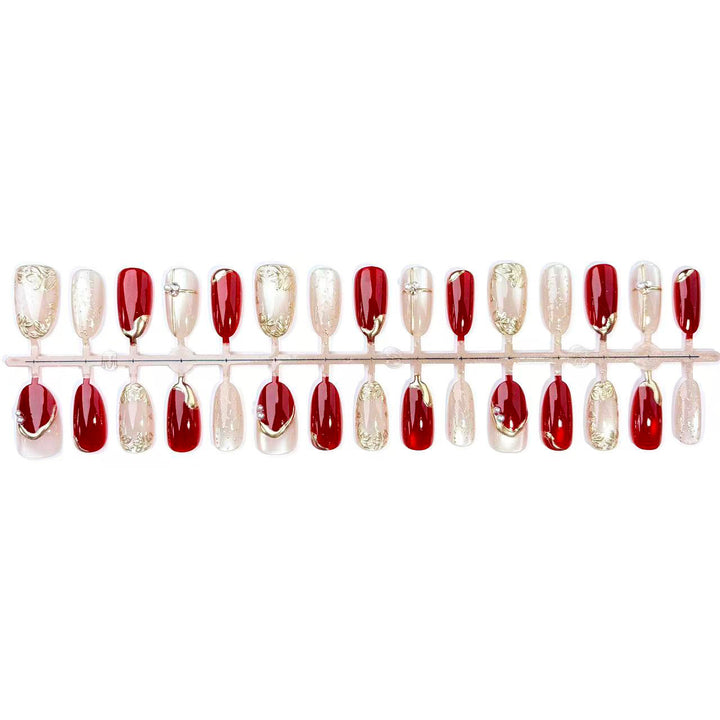 Luxurious Floral Design Press-On Nail Set