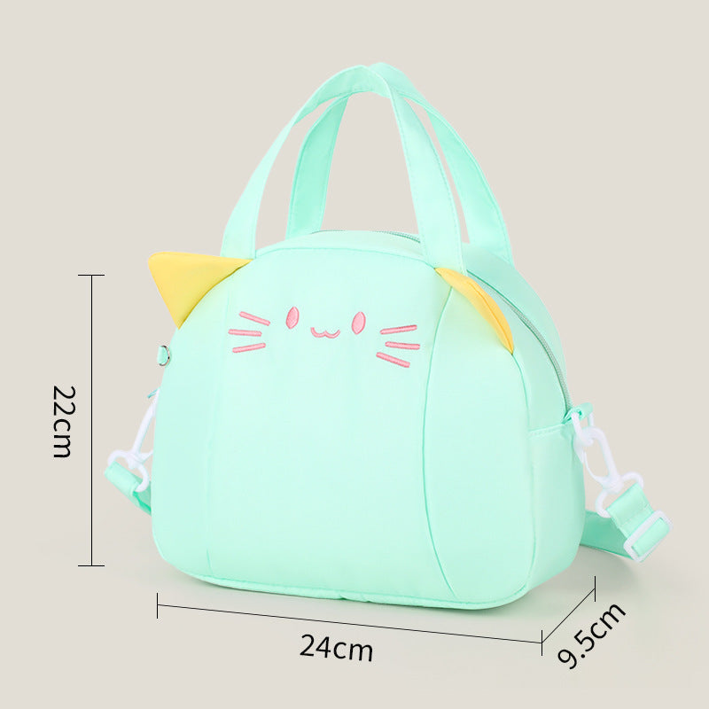Playful Cat Motif Shoulder Bag Stornfield