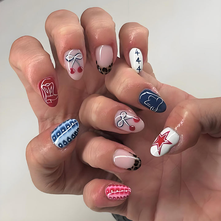 Nail art set with creative pattern mix Stornfield