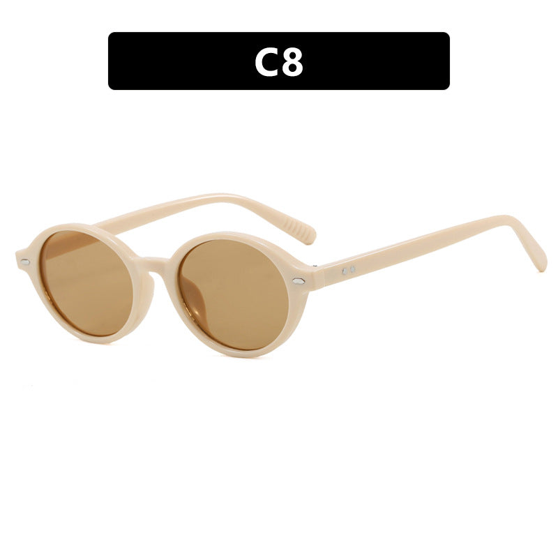 Women's round sunglasses with modern design and polarized lenses Stornfield