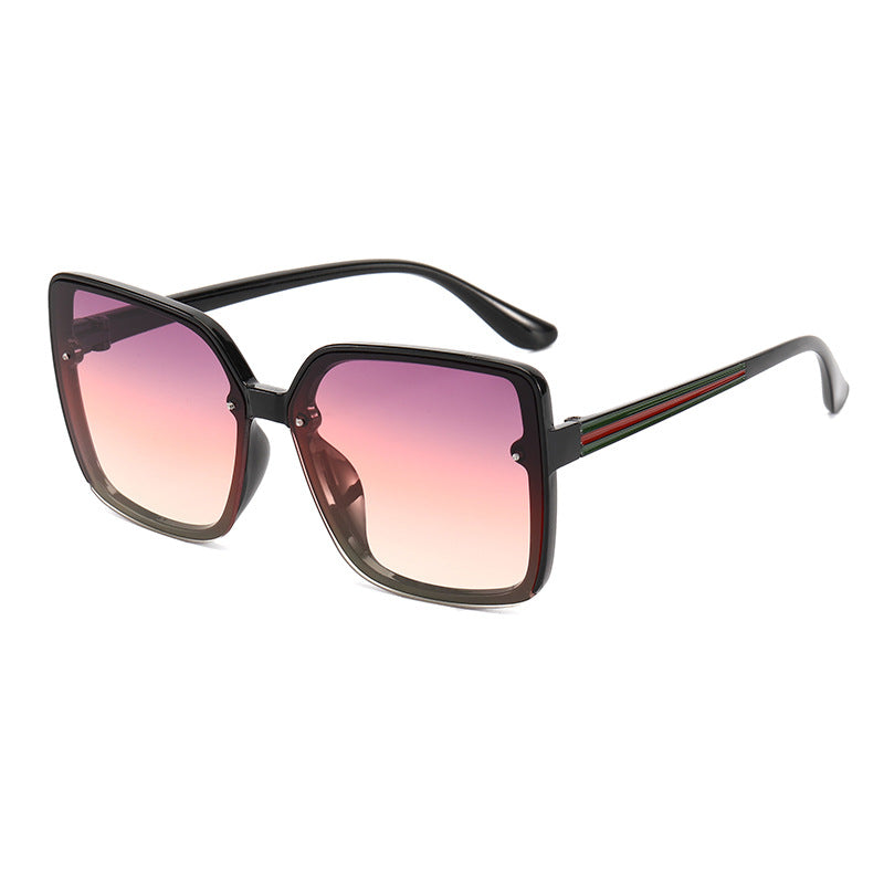 Women's Oversized Square Sunglasses with Contrasting Frame Stornfield