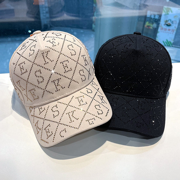 Women's Rhinestone-Embellished Adjustable Baseball Cap Stornfield