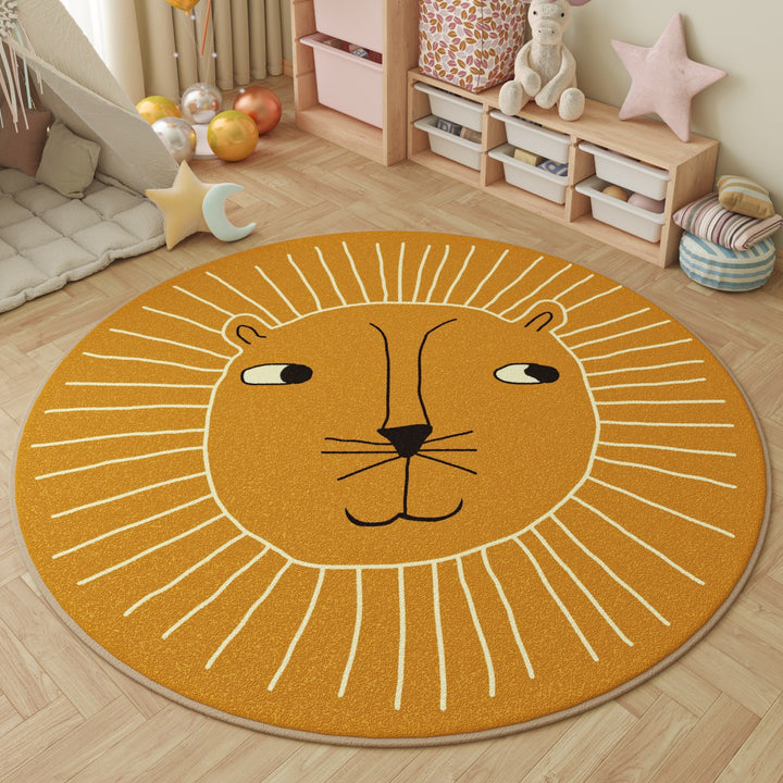 Children's Fun-Themed Round Area Mat Stornfield