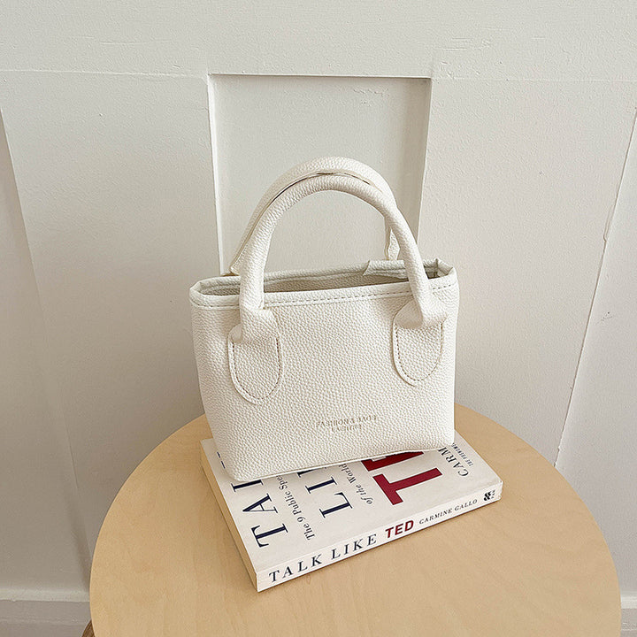 Elegant Textured Leather Handbag