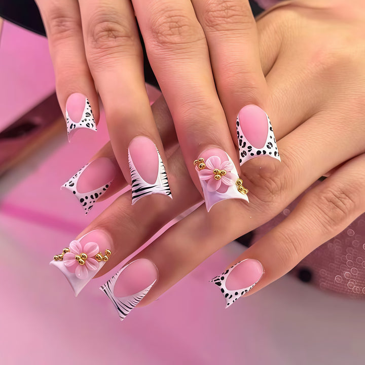 Floral Glam Press-On Nail Extensions Stornfield