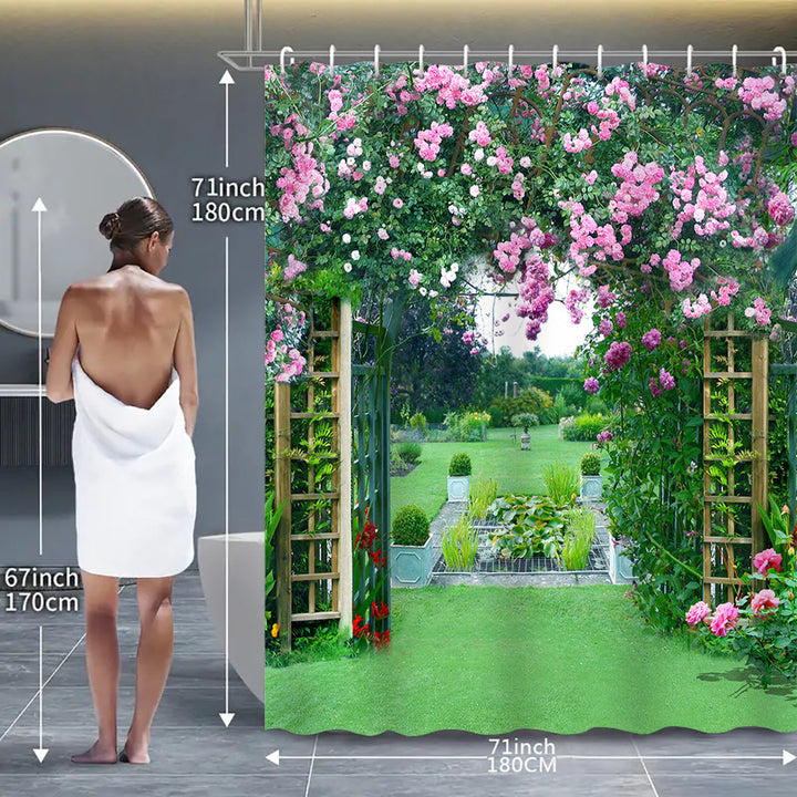 Garden Oasis Shower Curtain Stornfield