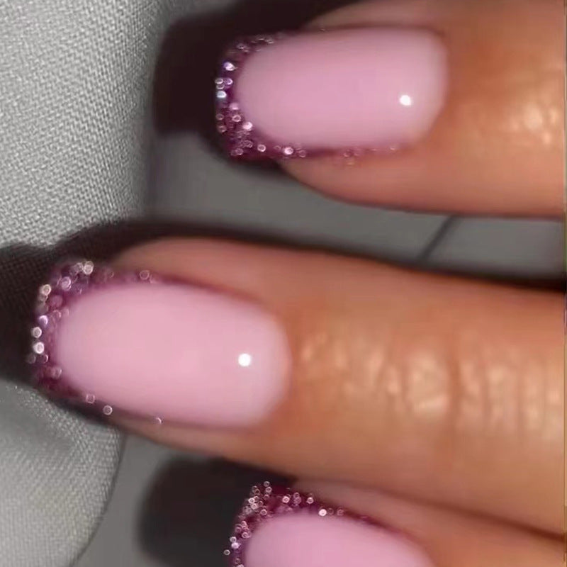 Glamorous nail art with glitter decoration Stornfield