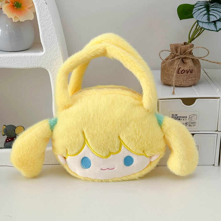 Playful plush handbag with ears and character design Stornfield