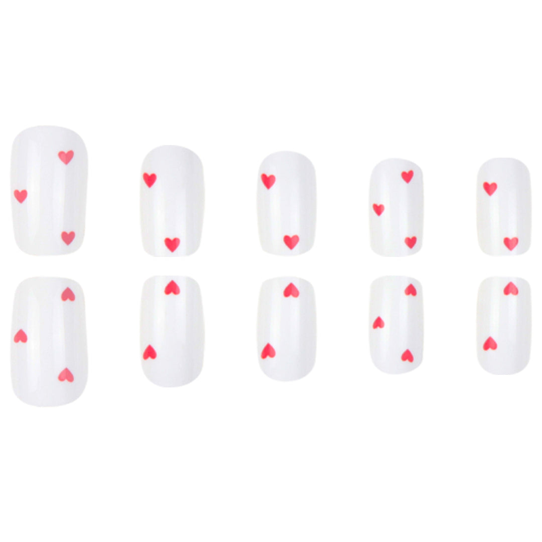 Heart-Designed Press-On Nails Stornfield