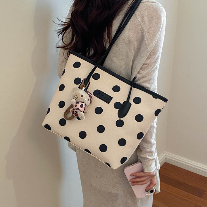 Polka Dot Casual Tote Bag