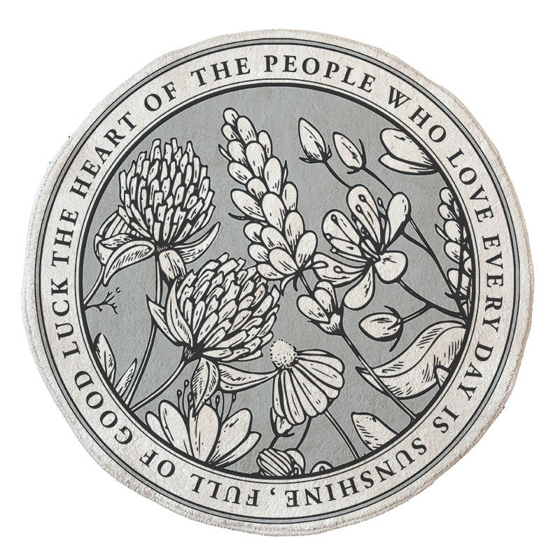 Floral Emblazoned Area Mat Stornfield