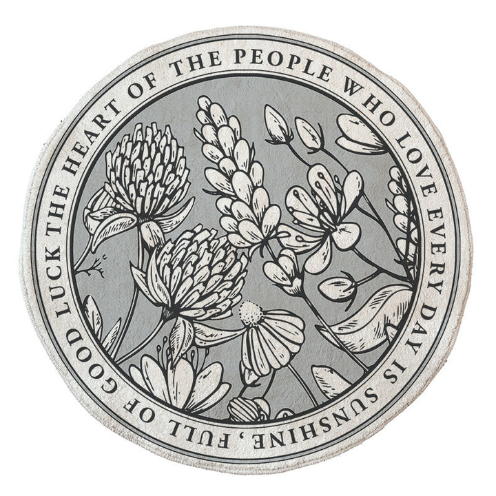 Floral Emblazoned Area Mat Stornfield