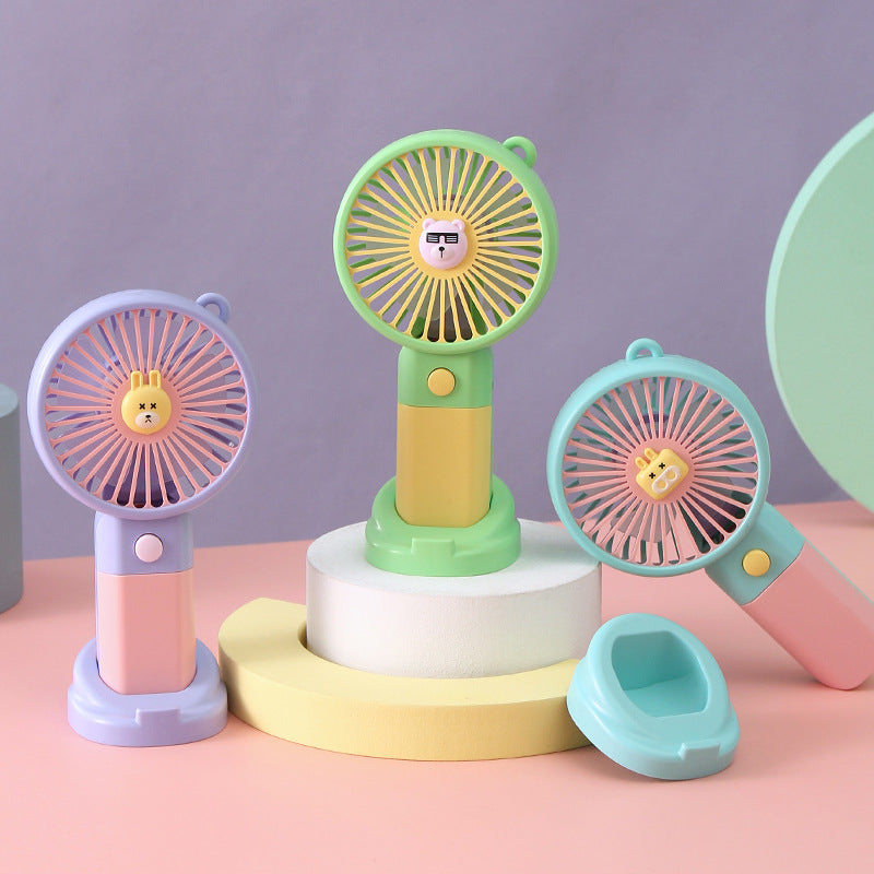 Women's Portable Hand Fan with Pony-Shaped Design Stornfield