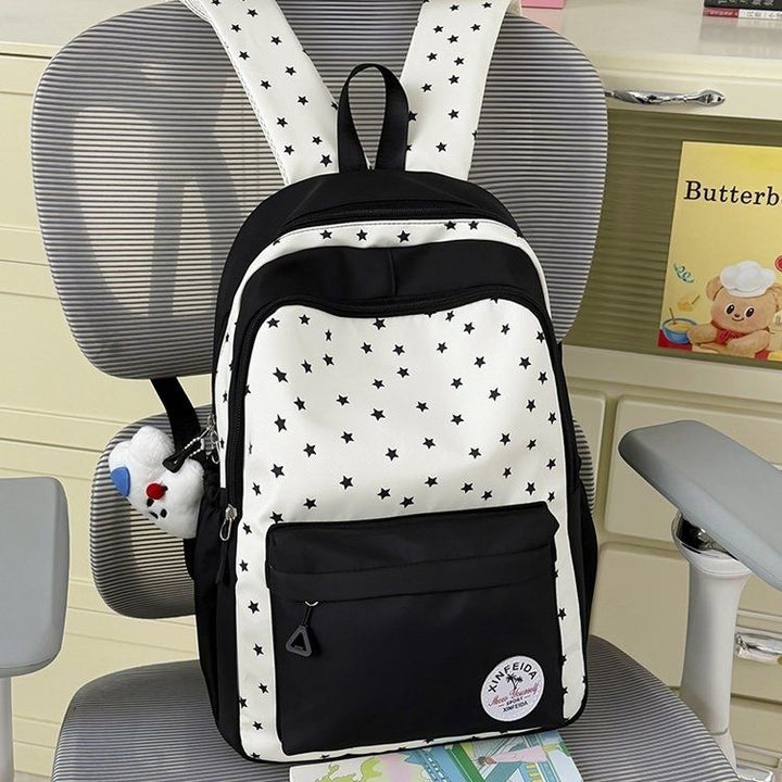 Casual Star-Patterned Backpack
