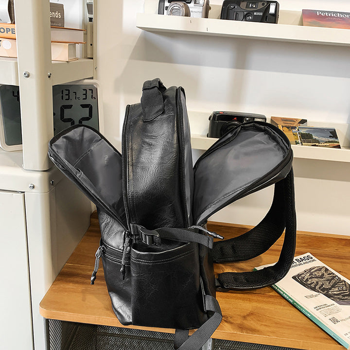 Vintage Leather Travel Backpack Stornfield