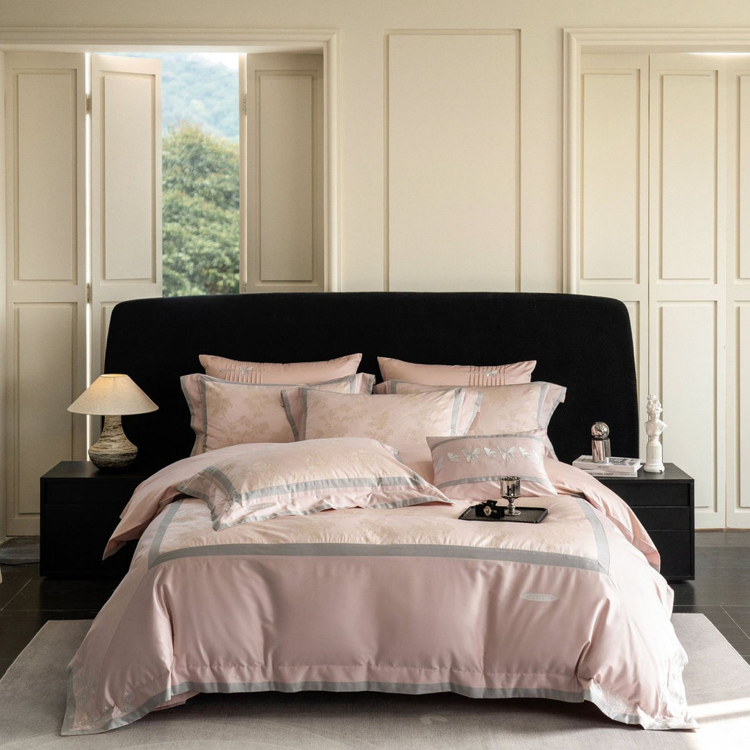 Luxury Satin-Blend Duvet Cover Bedding Set