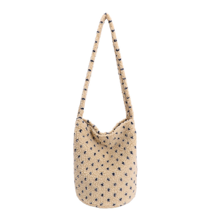 Soft Plush Utility Shoulder Bag