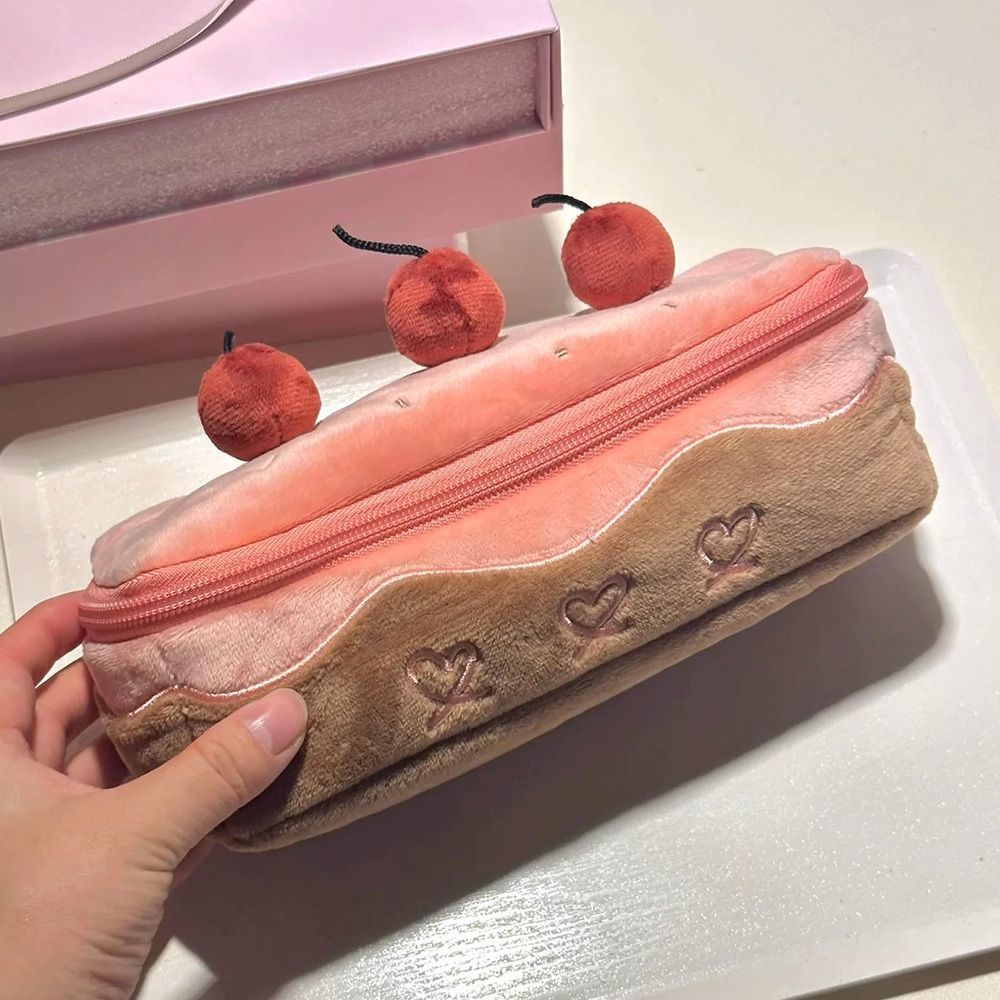 Plush Dessert-Themed Pencil Pouch
