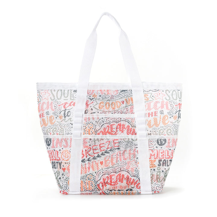 Practical Beach Bag in Airy Mesh Design Stornfield