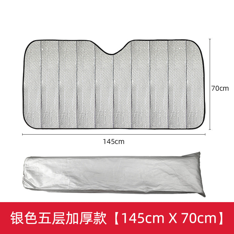 Unisex nan foldable car sunshade with reflective thermal insulation Stornfield