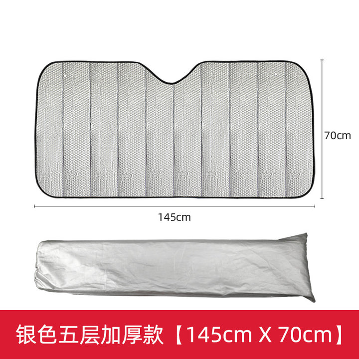 Unisex nan foldable car sunshade with reflective thermal insulation Stornfield