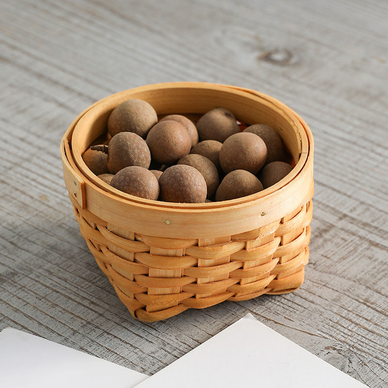Unisex Round Storage Bowl made of natural wicker Stornfield