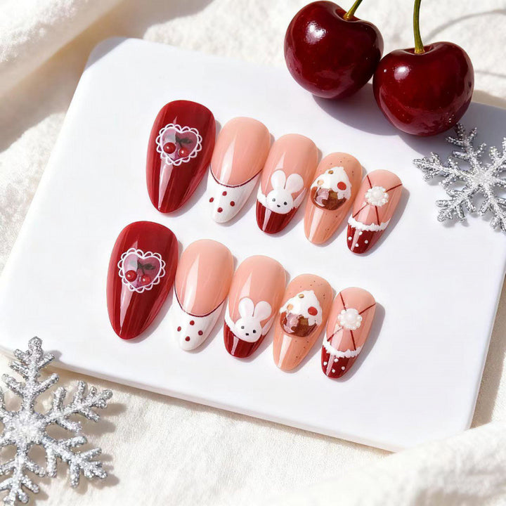 Artistic Themed Press-On Nails