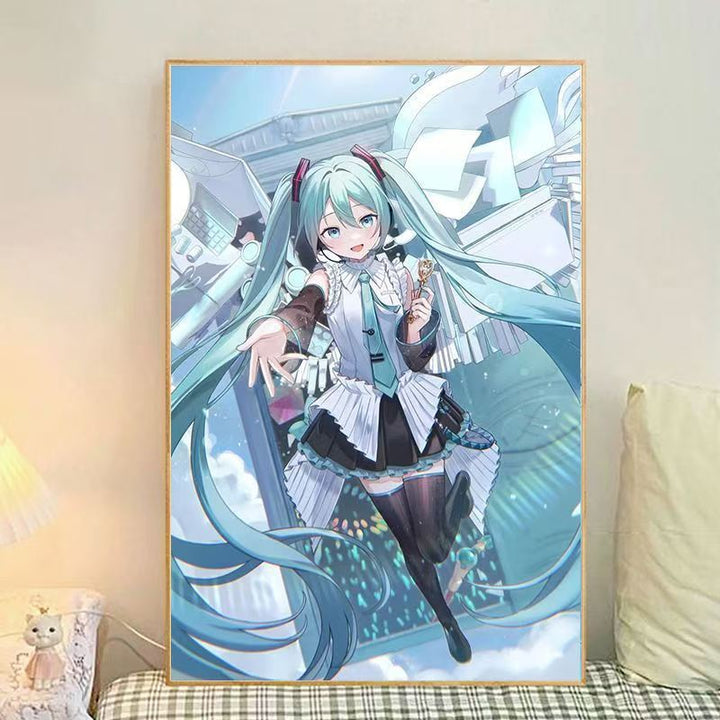 Anime-Themed Illustrated Canvas Art Print Stornfield