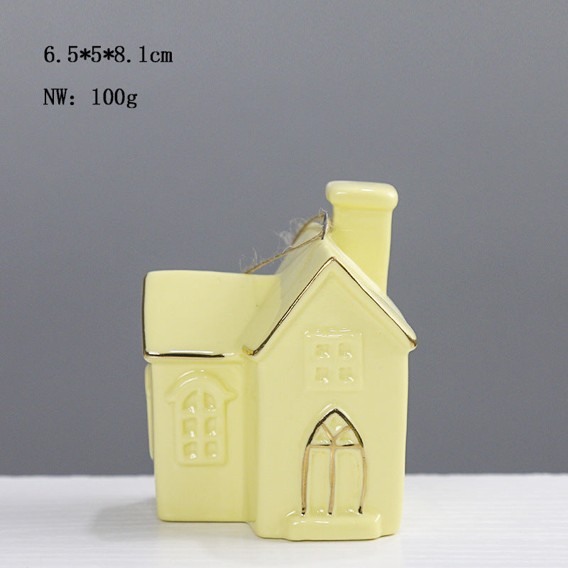 Ceramic House-Shaped Decorative Stornfeild