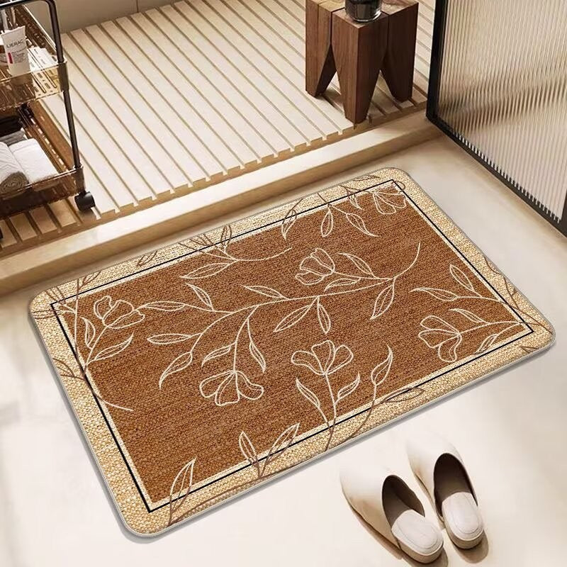 Butterfly-Inspired Decorative Bath Mat Stornfield