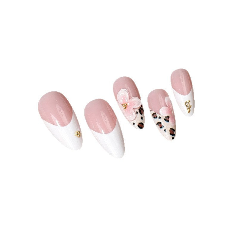 Elegant Floral Acrylic Press-On Nail Set Stornfield