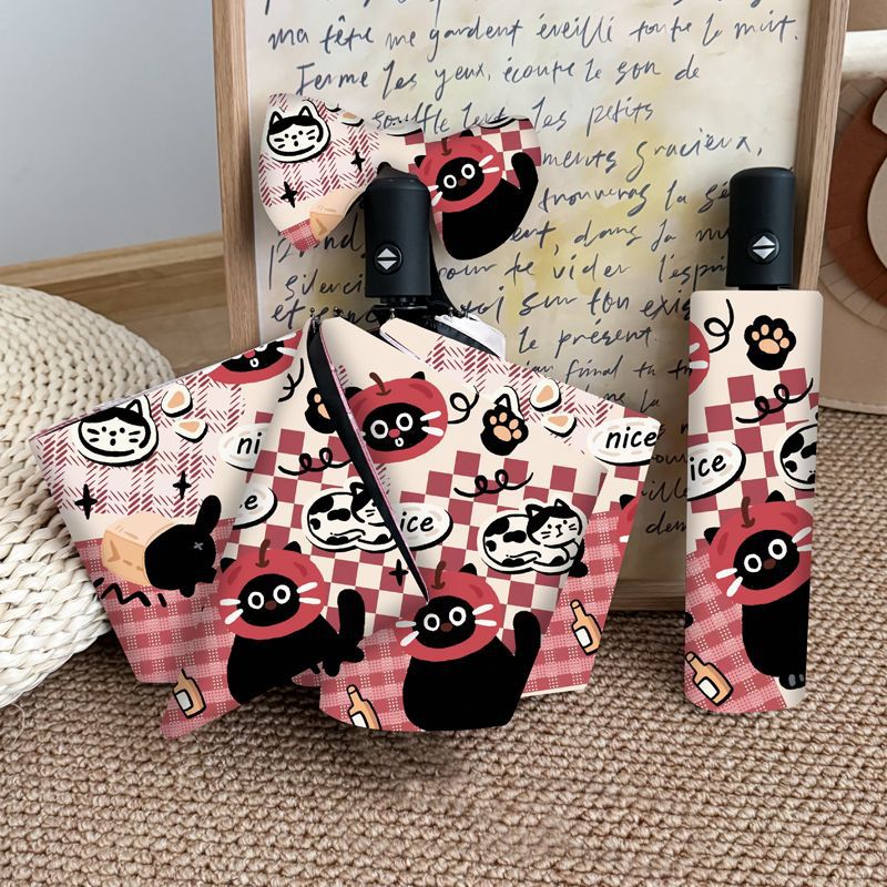 Ladies Foldable Umbrella with Cute Animal Motifs Stornfield