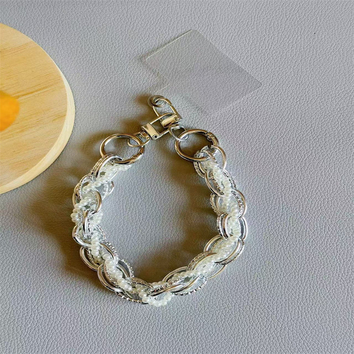 Elegant Pearl-Accented Keychain Stornfield