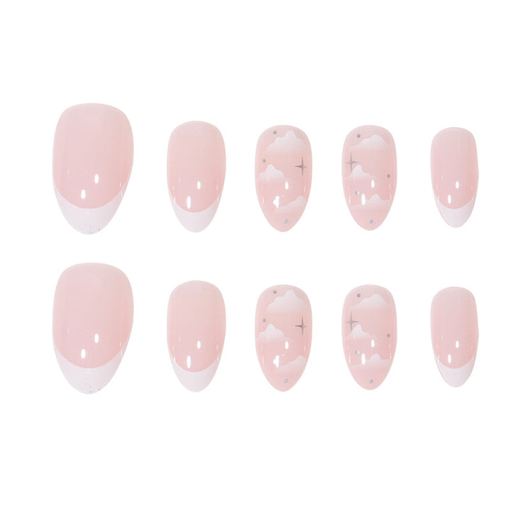 Elegant Marble-Inspired Press-On Nails Stornfield